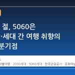 2030은 절, 5060은 미술관…세대 간 여행 취향의 극명한 분기점