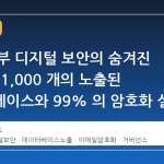 유럽 정부 디지털 보안의 숨겨진 취약점: 1,000 개의 노출된 데이터베이스와 99% 의 암호화 실패