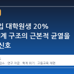 MIT 신입 대학원생 20% 감소, 학계 구조의 근본적 균열을 알리는 신호