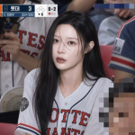 조국혁신당 조민, '야구여신 AI' 트렌드 타고 롯데전 응원 메시지 공개