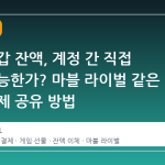 스팀 지갑 잔액, 계정 간 직접 이체 가능한가? 마블 라이벌 같은 인앱 결제 공유 방법