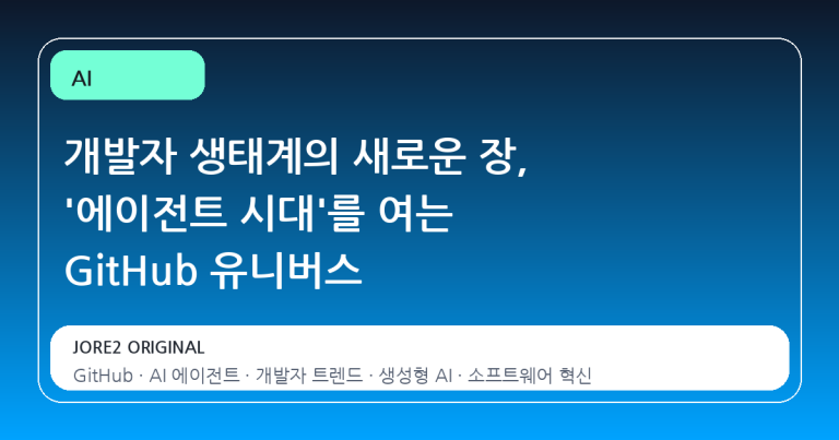 개발자 생태계의 새로운 장, '에이전트 시대'를 여는 GitHub 유니버스