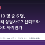 전 세계 10 명 중 6 명, AI 를 심리 상담사로? 신뢰도와 한계는 어디까지인가