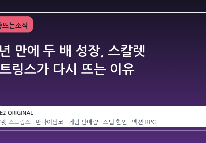 4 년 만에 두 배 성장, 스칼렛 스트링스가 다시 뜨는 이유
