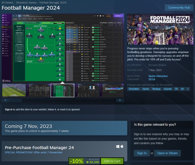 스팀에서 사라진 게임, 다시 찾을 수 있을까? 커뮤니티가 묻는 'Football Manager 2024'의 행방