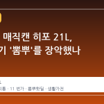 11 번가 매직캔 히포 21L, 왜 갑자기 '뽐뿌'를 장악했나