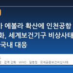 아프리카 에볼라 확산에 인천공항 검역 강화, 세계보건기구 비상사태 선언 후 국내 대응