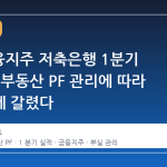 4대 금융지주 저축은행 1분기 성적표, 부동산 PF 관리에 따라 극명하게 갈렸다