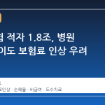 실손보험 적자 1.8조, 병원 방문 없이도 보험료 인상 우려