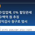 소고기 수입업체, 0% 할당관세 오해에 수백억 원 추징 위기…공익감사 청구로 맞서