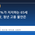 국민 90%가 지지하는 65세 정년연장, 청년 고용 불안은 어떻게?