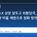 스페이스X 상장 앞두고 외환당국, 기관청약 비율 제한으로 원화 방어 나선다