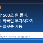 ETF 시장 500조 원 돌파, 코스콤이 외국인 투자자까지 아우르는 플랫폼 가동