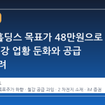 포스코홀딩스 목표가 48만원으로 하향, 철강 업황 둔화와 공급 과잉 우려