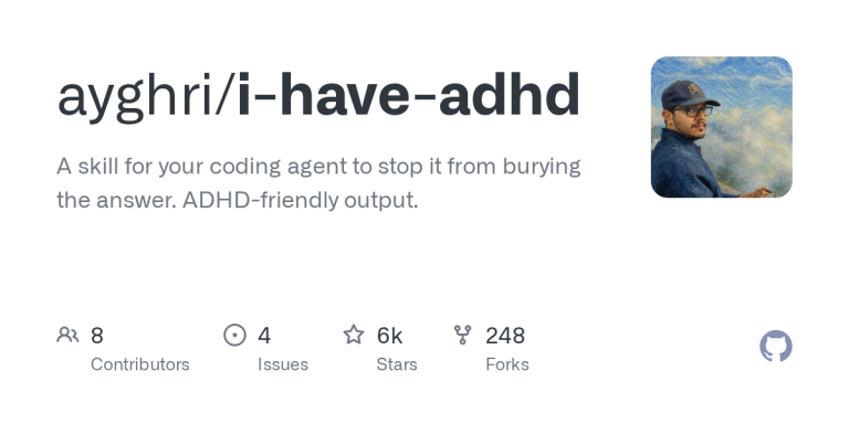 코드 에이전트가 답을 숨길 때, 개발자들이 찾은 작은 해법 i-have-adhd