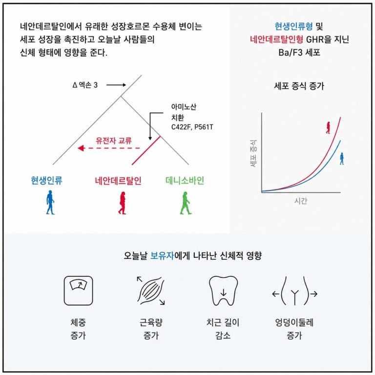 네안데르탈인의 유전자가 현대인의 근육량을 결정한다