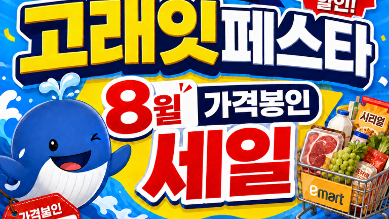 이마트 고래잇페스타, 8월 중순 물가 방어와 소비 심리 회복의 신호탄이 되나