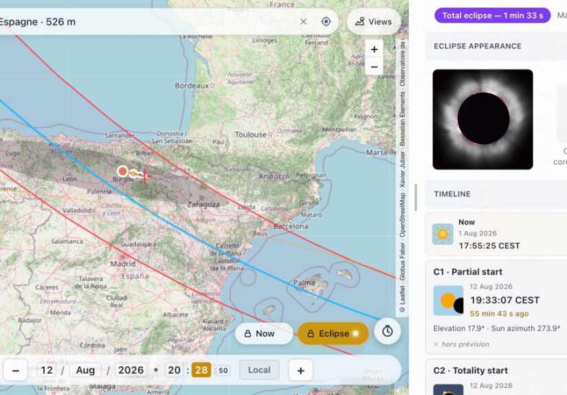 2026년 8월 12일 개기일식, 오픈소스 인터랙티브 지도가 뜨는 이유