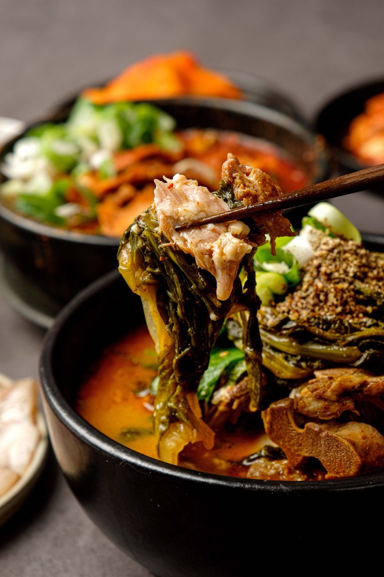 용인 중앙시장 순대골목의 옛날경성순대국, 뽀얀 국물과 토종순대 구성