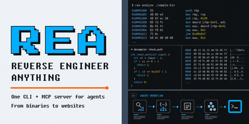 GitHub 프로젝트 REA, AI 에이전트 활용 역공학 도구 공개