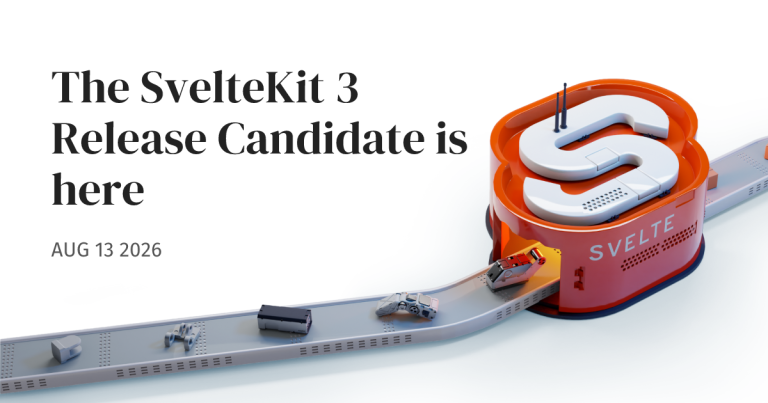 SvelteKit 3 정식 릴리스, 설정 파일 통합과 원격 함수 도입