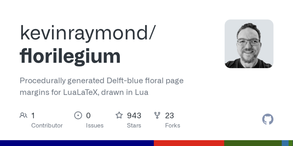 LuaLaTeX용 절차적 꽃 장식 패키지 Florilegium 공개