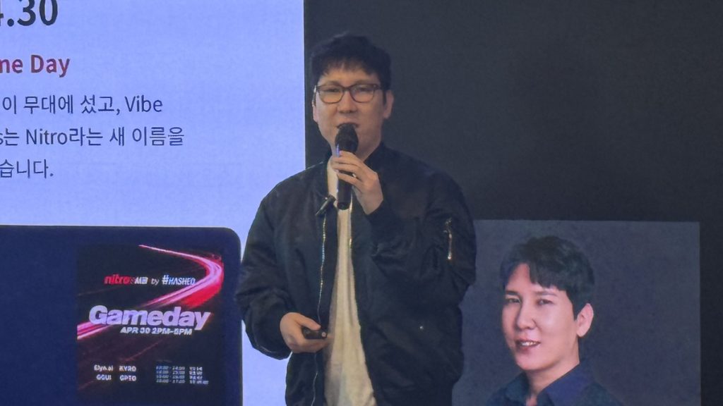 해시드 김서준 대표, 나이트로 트랙 데이서 에이전트 기반 휴먼 온 더 루프 조직론 제시