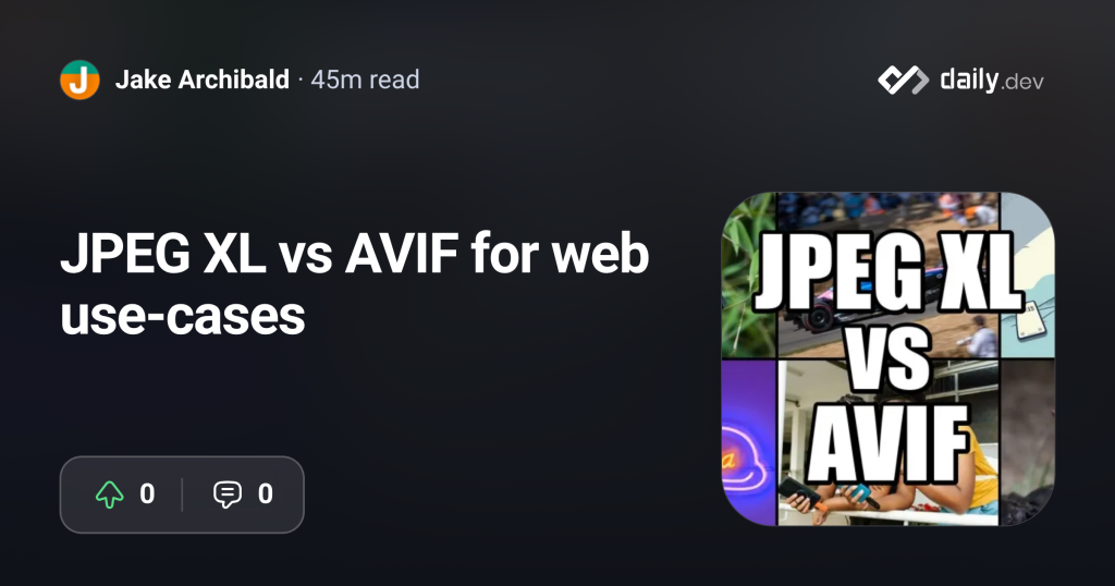 JPEG XL 주요 브라우저 지원 완료, 손실 압축 웹 이미지에서는 AVIF가 여전히 우위