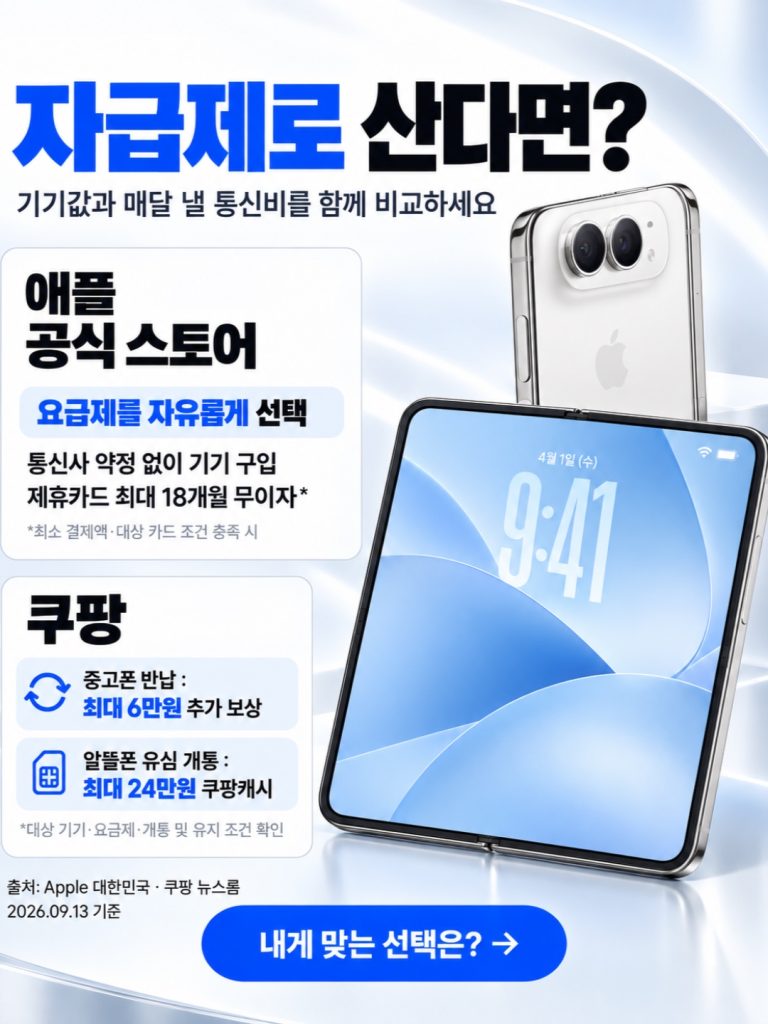 아이폰18 프로 사전예약, 통신사별 약정 구조와 자급제 비용 비교