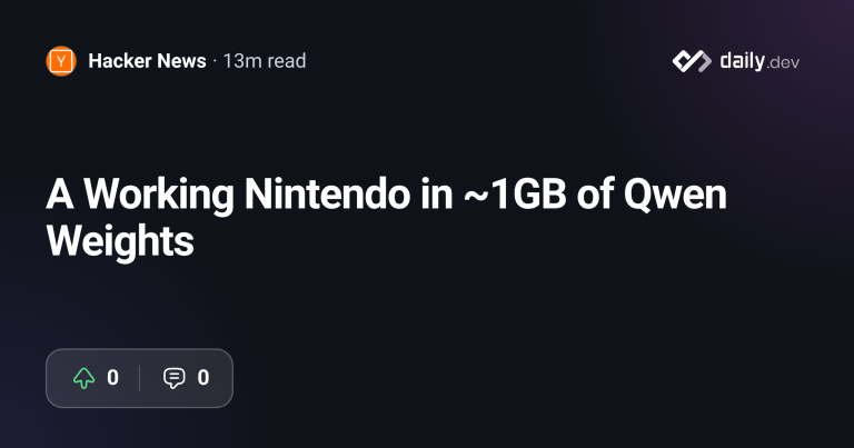 Qwen3.5 가중치에 NES CPU 컴파일한 nesformer 공개